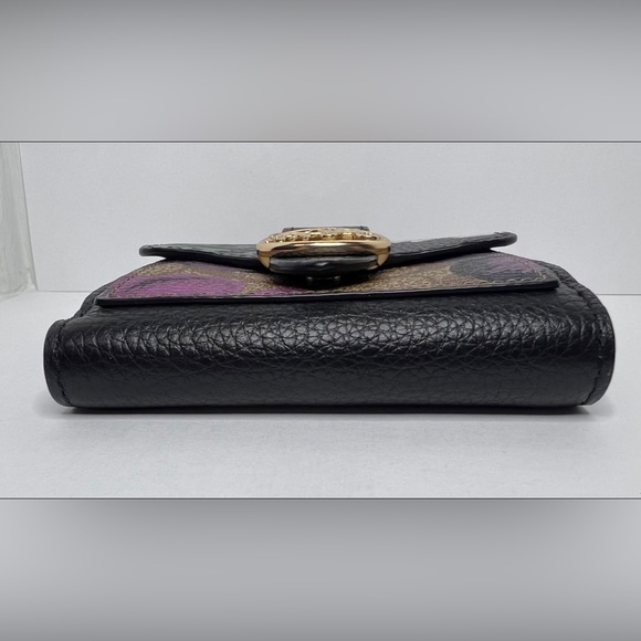 Coach Georgie Small Wallet In Signature Canvas With Kaffe Fassett Print - Picture 4 of 10